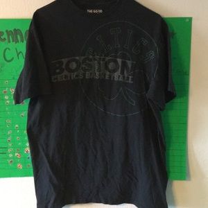 Boston Celtics T-shirt.